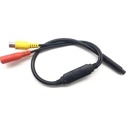 4PIN to AV adapter Car Video Cable RCA For Car Parking Rearview Rear View Camera Connect Car Monitor DVD Trigger Cable