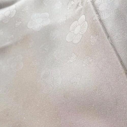 500*114cm Printed Polyester Fabric Cloth Soft Womens Skirt Imitation Silk Stretch Satin Fabric B44