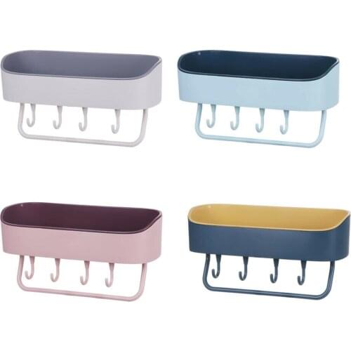 Punch-free Plastic ❤Bathroom Accessories❤ Shelf Shower Gel Shampoo Holder