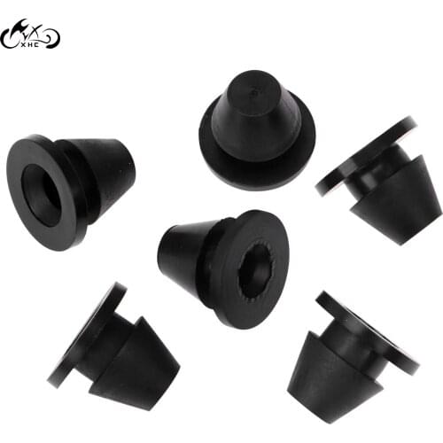 Motorcycle Black Rubber Side Cover Grommets 6Pcs For Harley Touring Road Electra Street Glide FLHR CVO FLHXSE FLHX FLHT FLTR