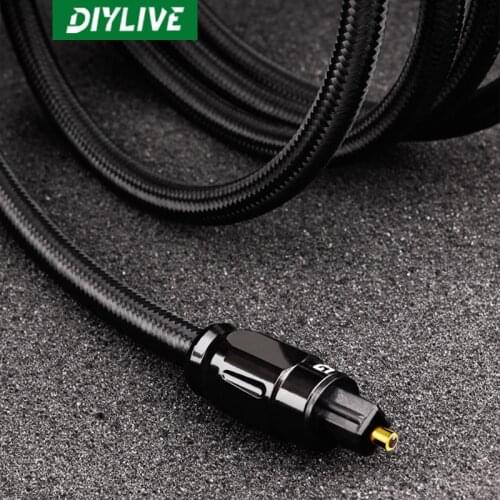 DIYLIVE Fever digital optical fiber audio line SPDIF output line TV connection power amplifier 5.1 audio line PS4 speaker line
