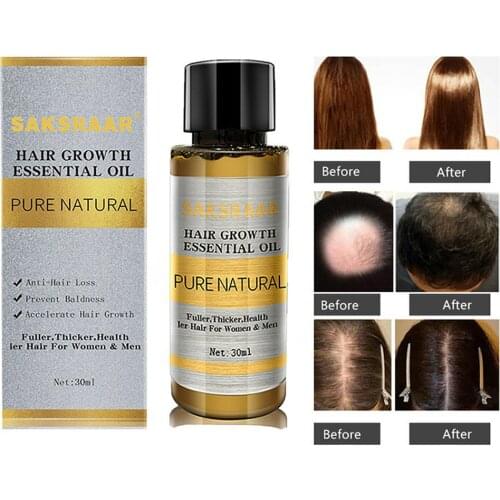 SAKSRAAR Essential Oils For Hair Care Health Care Liquid Dense Hair Growth Serum 30 Ml Hair Essential Oils