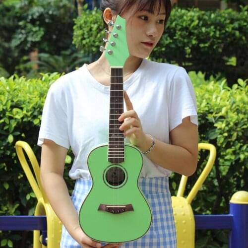 Electricity Basswood Ukulele Instrument Guitar Green Mini Ukulele 23 Inch Beginner Las Guitarras Musical Instruments DE50UK