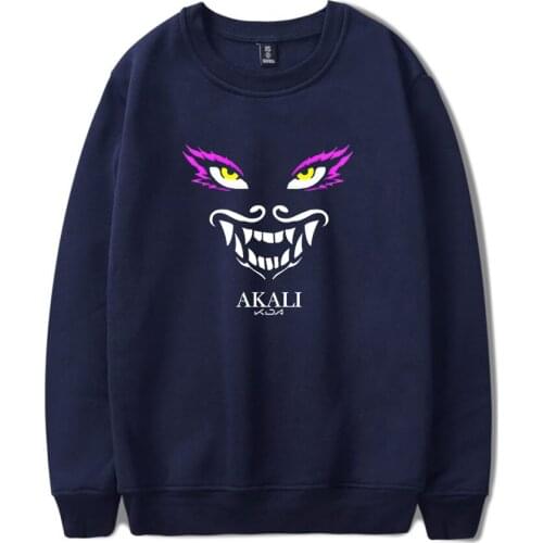 Kda The Baddest Streetwear Round Collar Sweatshirt Women/men Clothes Cool Casual Harajuku O-neck Long Cartoon Fashion Pullover