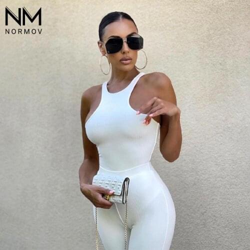 NORMOV Solid Color Women Sets Push Up Sport Gym Sportswear Running Seamless Fitness Sleeveless High Waist Two Piece Sets Women