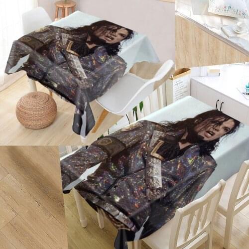 Michael Jackson Tablecloth Oxford Fabric Square/Rectangular Dust-Proof Table Cover For Party Home Decor TV Covers New 0318