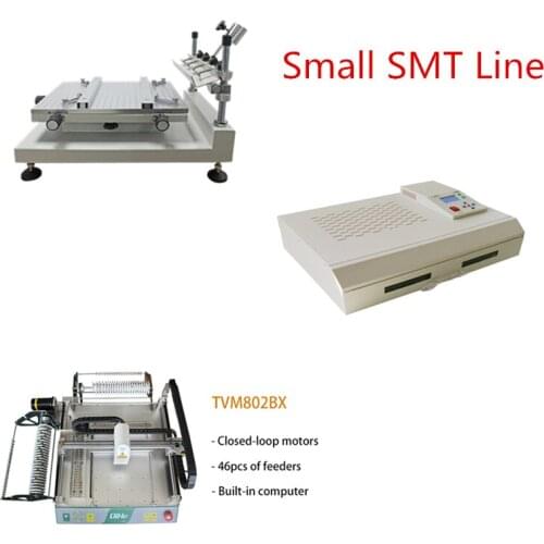 Led Making Machine TVM802B-X Reflow Oven High Precision Screen Printing Station LED Production Line