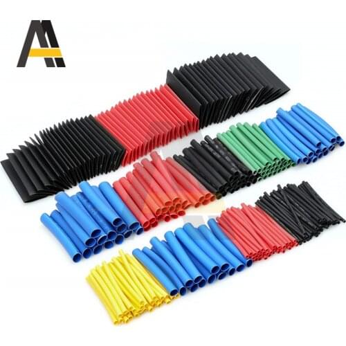 530Pcs Multicolor Polyolefin Heat Shrink Tube Cable Sleeves Wrap Wire Assortment Electronic Wire Set