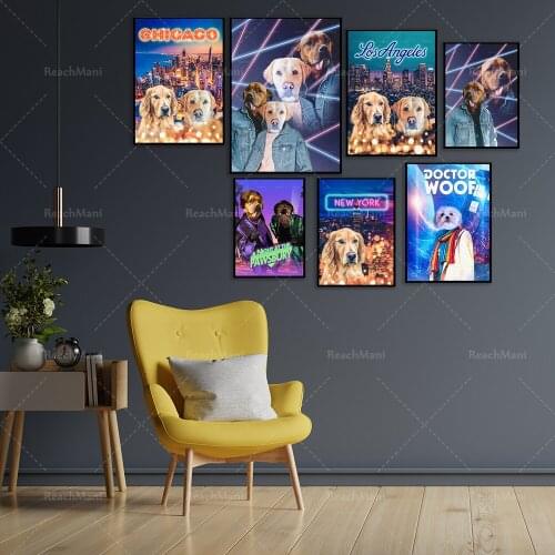 Fashion animal dog poster, Doctor Who pet decoration poster