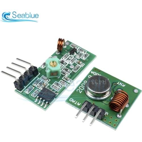 315Mhz 433Mhz RF Wireless Transmitter Module And Receiver Kit DC 5V 315Mhz 433MHZ Wireless For Arduino Raspberry Pi /ARM/MCU Diy