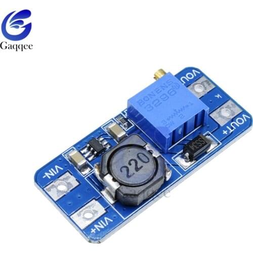 MT3608 DC-DC Step Up Converter Booster Power Supply Module Boost Step-up Board MAX Output 28V 2A For Arduino