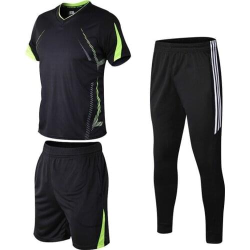 Mens Sportswear 2021 Summer Fashion Breathable Mens Short-sleeved 3-piece Suit Mens Basketball Sportswear Mens Casual Suit