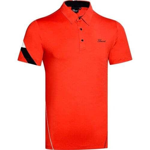 Golf Wear Quick Drying Quick Drying and Breathable Golf Clothing Mens Short Sleeve Outdoor Sports Polo Shirt