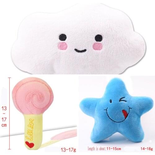 Plush Toy Squeaky Dog Toys Bite-resistant Puppy Chew Antistress Lollipop Soft Fidget Toy For Dogs Pet Supplies Dog Accessories