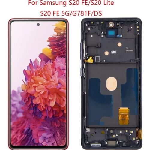 Suitable for Samsung Galaxy S20 LITE G780F G781F S20 FE 5G S20 Lite LCD monitor with touch screen digitizer original AMOLED