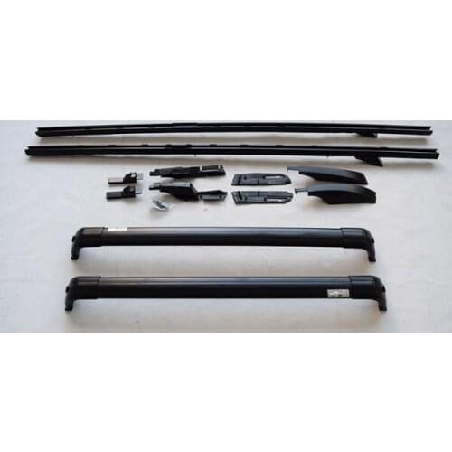 4Pcs aluminium left right front rear Aluminium roof crossbar cross rack rail bar fits for L-an-d R-over LR4 Discovery4 2010-2016