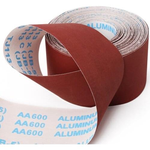 1Meter Woodworking polished gauze roll shredded sandpaper 100mm furniture metal sanding cloth #80/120/150/180/240/320/400/600