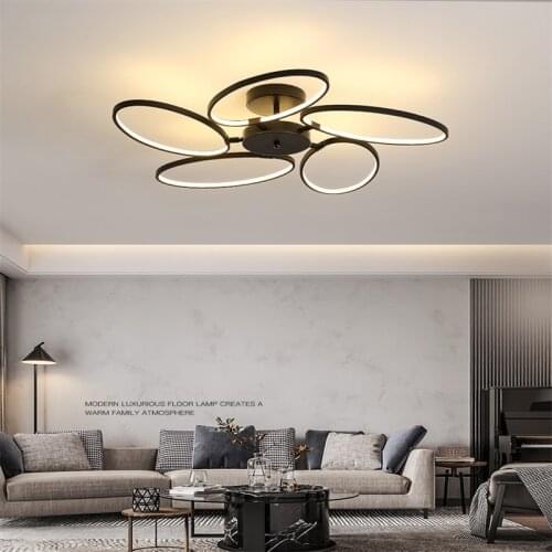 Modern Led Chandeliers For Living Room Bedroom Dining Simple Home Indoor Lighting Decoration Ceiling Lights Brightnes Dimmable