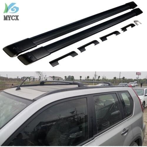 High quality Aluminium alloy screw install roof rack rail cross bar For Nissan X-TRAIL 2008 2009 2010 2011 2012 2013