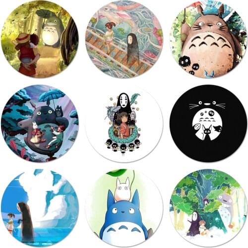 Anime Totoro Ghibli Spirited Icons Pins Badge Decoration Brooches Metal Badges For Backpack Decoration