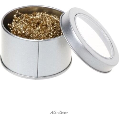 1pcs Welding Soldering Solder Iron Tip Cleaner Cleaning Steel Wire With Stand Set Cleaning Soldering Iron Stand