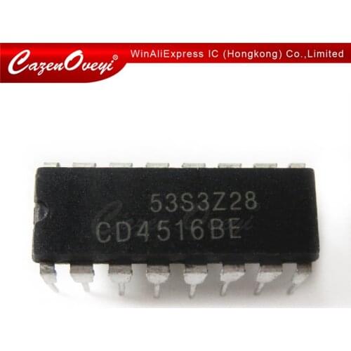 10pcs/lot CD4516BE CD4516 DIP-16 In Stock