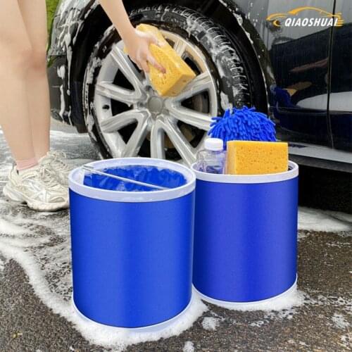 13L folding bucket portable outdoor fishing tools car wash folding bucket storage bucket car supplies