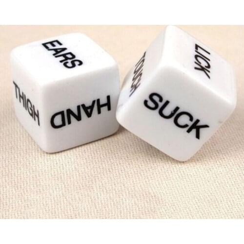 2PCS dices Romance Love Humour Gambling dices Erotic Craps Pipe Sex dices Games Toys For Couples