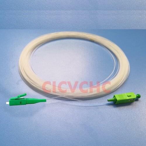 2pcs Transparent Cable (TAC)- LC/APC-SC/APC Jumper-SM(OS2)-G657A2-Bend Insensitive Fiber-15m to 200m-Invisible optical cable