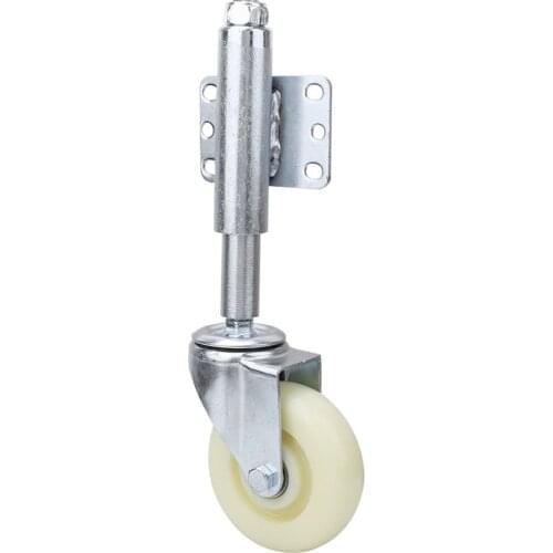 4 Inch Nylon Gate Wheel Spring Loaded Swivel Caster Heavy Duty 440lbs Load Capacity Spring Wheel For Door