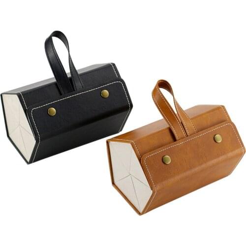 5-slot Travel Sunglasses Organizer Collector - Pu Eyeglasses Storage Case Box -multiple Hanging Eyewear Holder Display