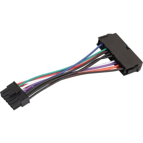 5Pcs Power Supply PSU 24 Pin to 12 Pin ATX Mainboard Motherboard Connector