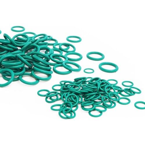 5pcs Green O-Ring OD 10-70mm Fluorine Rubber(FKM) Seal Washer CS 3.1mm Good Oil Resistance