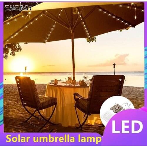 Cell Box LED Umbrella Light Lighting Chain Remote Control USB 2-in-1 Rgb16 Color Outdoor Beach Sun Umbrella Lamp