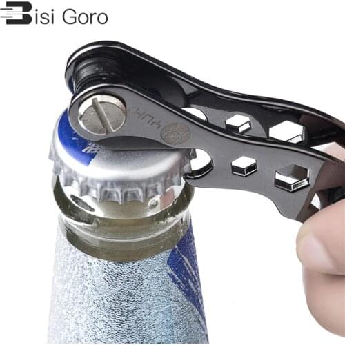 BISI GORO New Design Keys Organizer Key Chain Bottle Opener Aluminum Metallic EDC Key Wallets Men Key Holder Smart Housekeeper