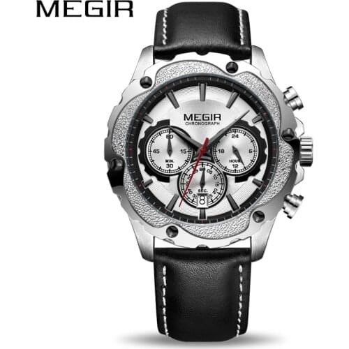 MEGIR Chronograph Sport Watch Men Relogio Masculino Top Brand Luxury Army Military Watches Clock Men Creative Quartz Wrist Watch
