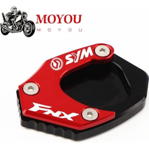 For SYM FNX150 FNX 150 Motorcycle Accessories CNC Kickstand Foot Side Stand Extension Pad Support Plate Enlarge