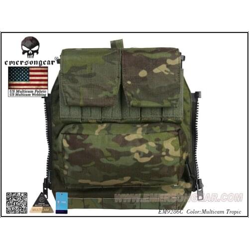 Emerson Back Pack BY ZIP Panel FOR AVS JPC2.0 CPC Tactical Vest Accessory Package Multicam Tropic EM9286C