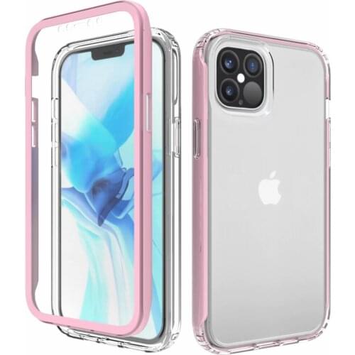 Hybrid Soft Bumper Dual-Layer Case For iphone 12 Pro Max Cases Transparent Back Cover For iphone12 12Pro Protective Cover