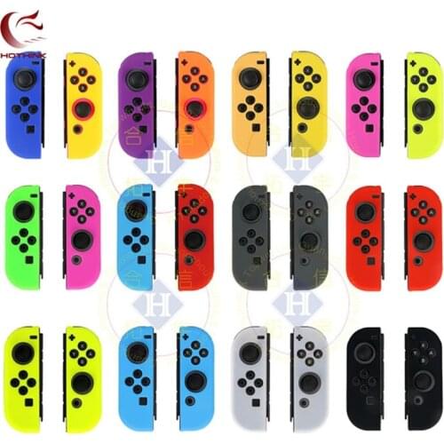 HOTHINK For Silicone Rubber Skin Case Cover For Nintend Switch JoyCon Controller For Nintend Switch NS Joycon Grip
