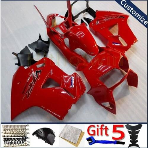 Custom bodywork kit motorcycle fairing For VFR800 1998 1999 2000 2001 VFR 800 ABS plastic Fairing kit red
