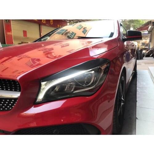 Carbon fiber Eyelids Eyebrows for 2013-2018 Mercedes Benz CLA Class C117 CLA180 CLA200 CLA220 CLA250
