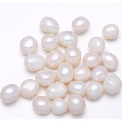 Natural freshwater double-sided light bare bead pearl jewelry making DIY jewelry making necklace bracelet accessories