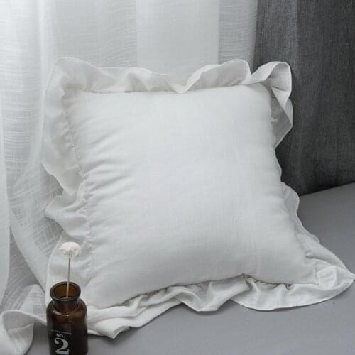 Ruffles Layer Cushion Cover Home Decorative Princess Throw Pillowcase Cover Bedding Sofa Cushion Cover