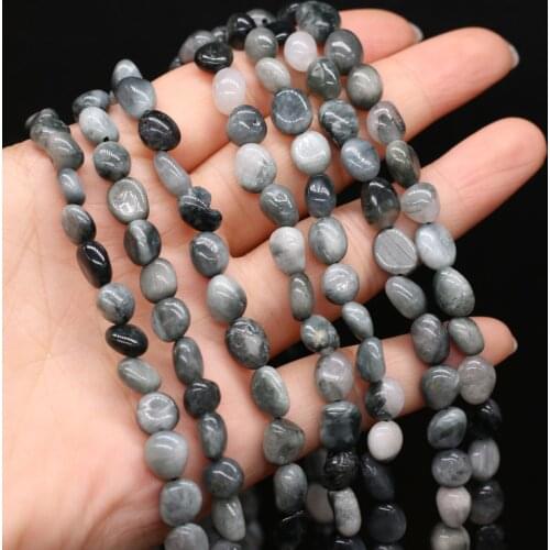 New Style Natural Stone Irregular Hawks Eye Loose Beads For DIY Jewelry Making Necklace Bracelet Earrings Accessory