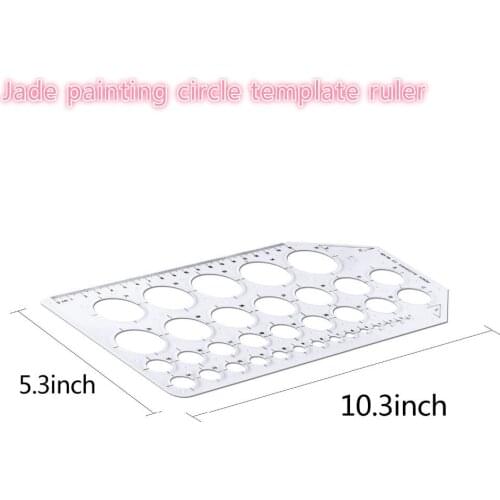 Plastic Circle Drawing Template Stencil Measuring Template Ruler Clear Plastic French Curves For Office School Drafting Drawing