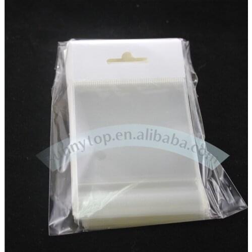 Custom size opp bag with header and eurohole