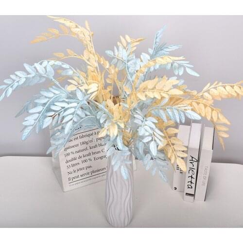 Christmas Decorative Leaves Plastic Artificial Plants with Leaves Grass Decoration Acacia Leaves Home Decoration Accessories