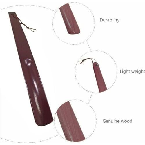 Long Handle Shoe Horn Wooden Shoe Spoon Unisex Shoe Horn Helper Home Tools For Pregnant Backache Eldery