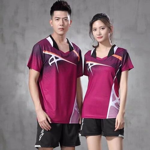 2020New Tennis shirts Women, Mens Badminton wear shirts , table tennis shirts , Running Fitness sports Exercise training shirts
